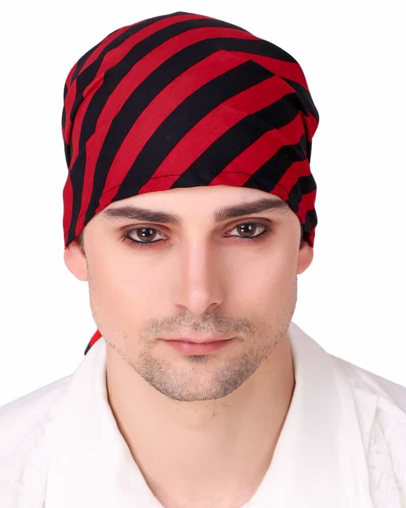 Pirate Triangle Head Scarf (Stripe Fabric)