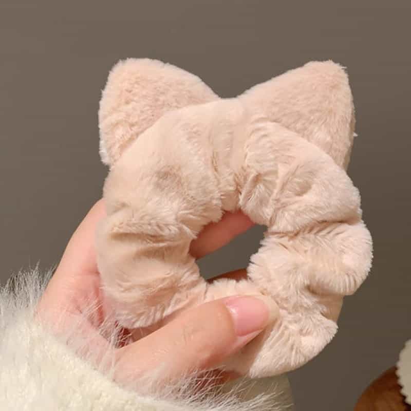 Fluffy Cat Ears Scrunchie
