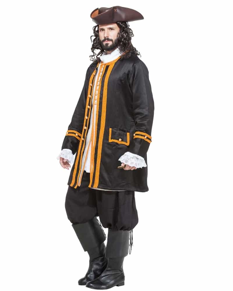 Admiral Norrington Coat - Black