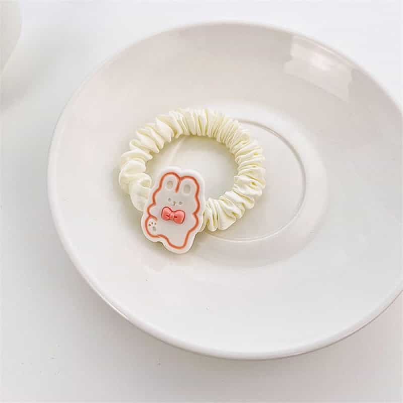 Bunny Fabric Hair Tie