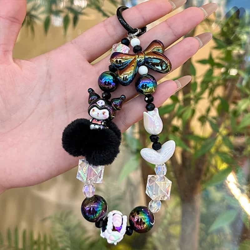 Sanrio Beaded Charm Phone Wrist Strap