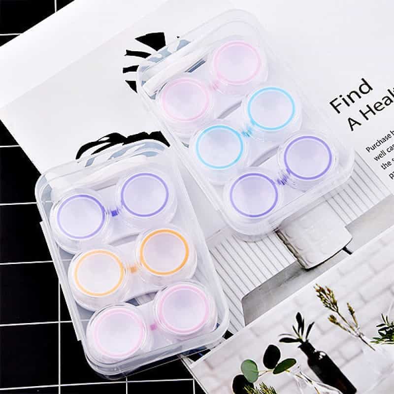 Mini Transparent Contact Lens Storage Case