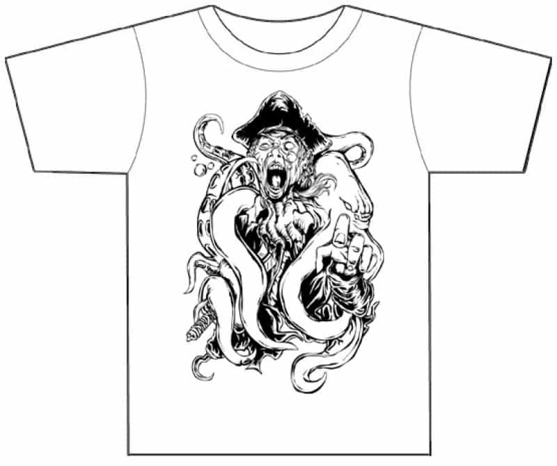Dropship T1013 Pirate T-Shirt (White)