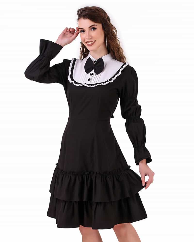 Lolita Contrast Yoke Dress