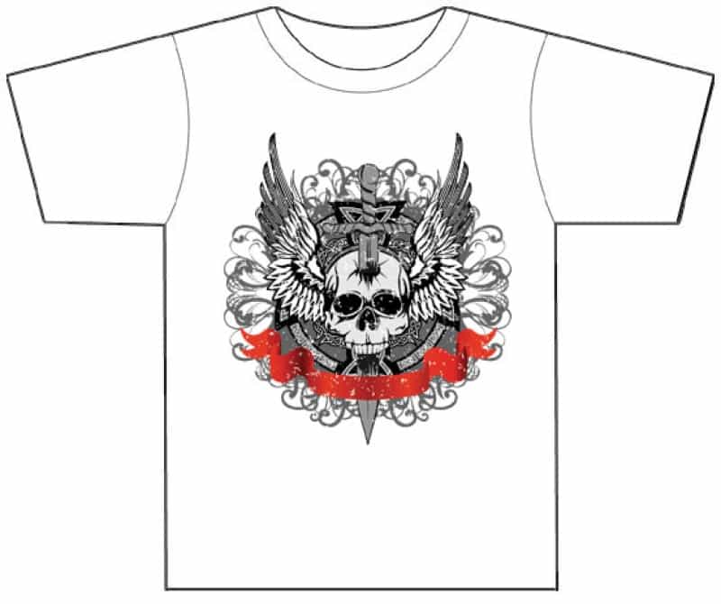 Dropship T1014 Pirate T-Shirt (White)