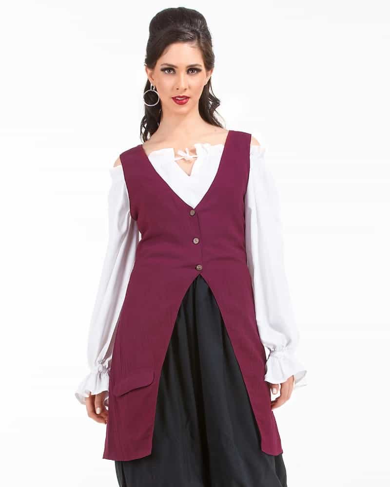 Elizabeth Pirate Linen Vest