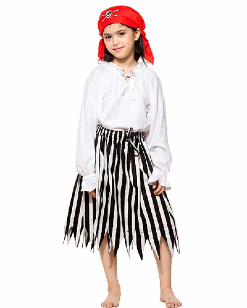 Girls Striped Pirate Skirt