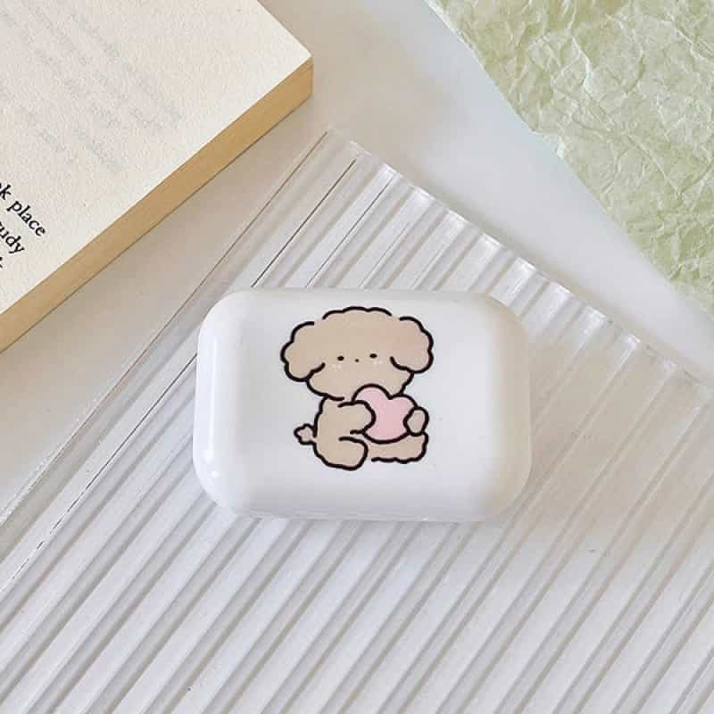 Lovely Korean Puppy Travel Lens Case