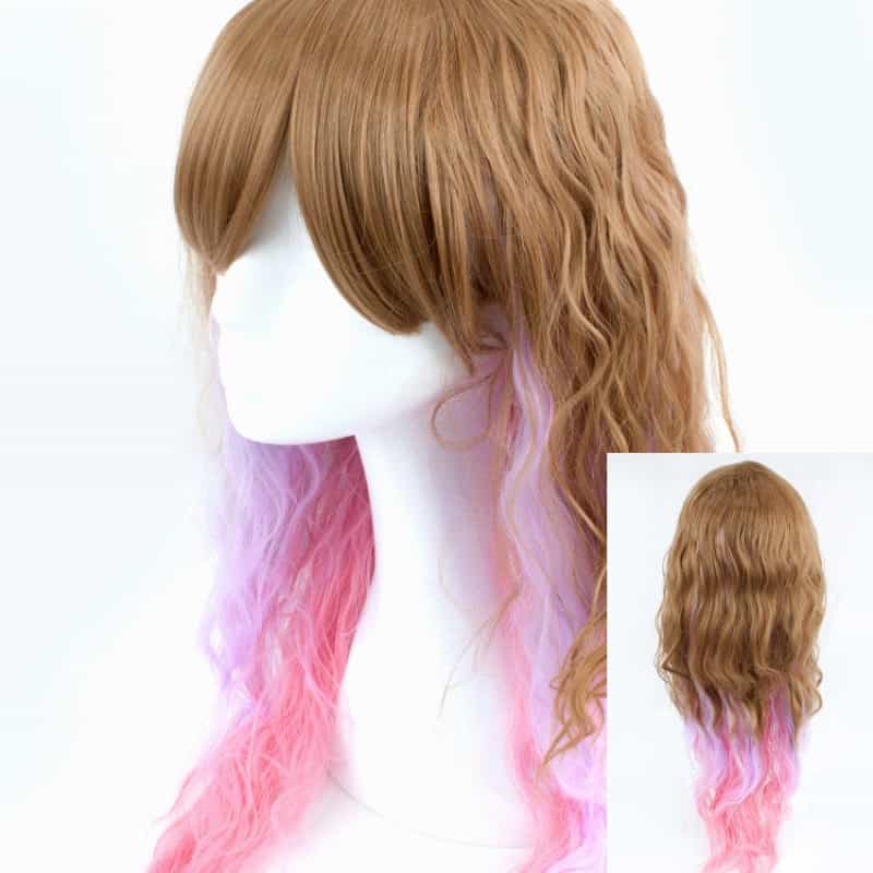 Dark Blonde 3 Tone Long Wavy 70Cm