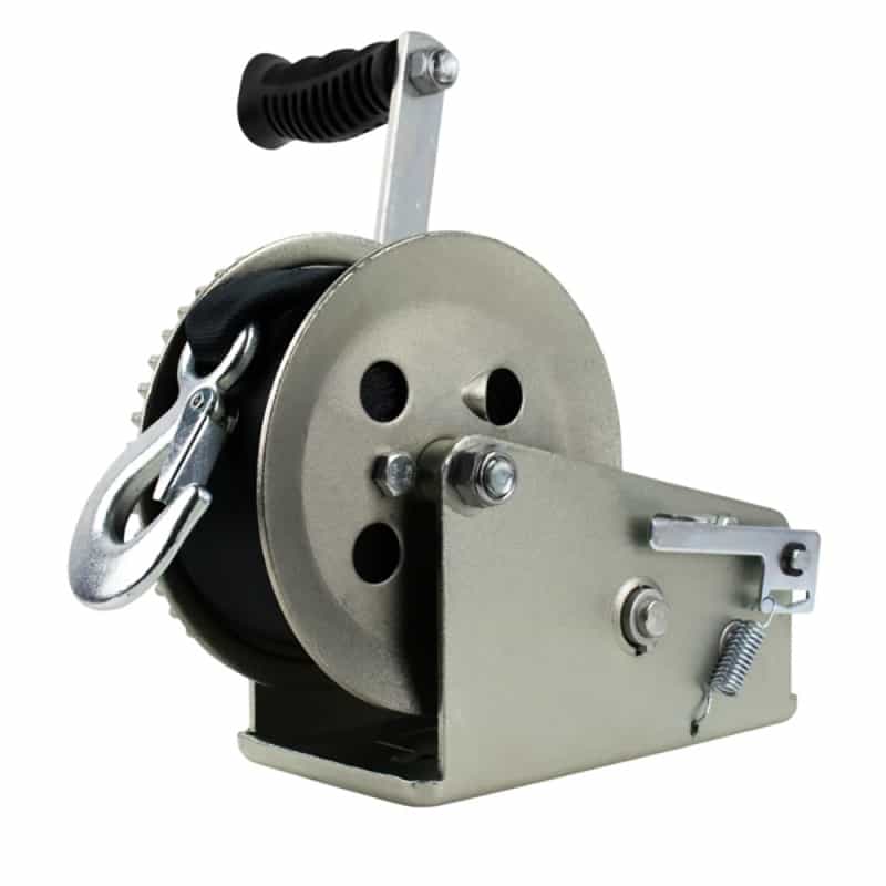 Powerwinch Utility Series Winch 2,000Lb, 2 Speed, 8" Crank Arm - Zinc