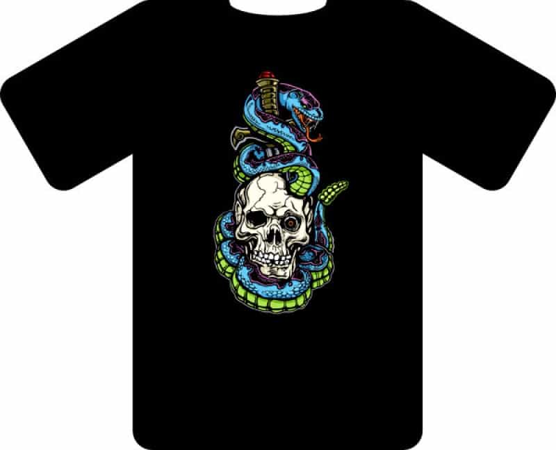 Dropship T1012 Pirate T-Shirt (Black)