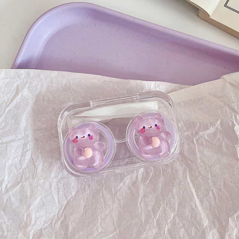 Pastel Gummy Mini Transparent Travel Lens Case