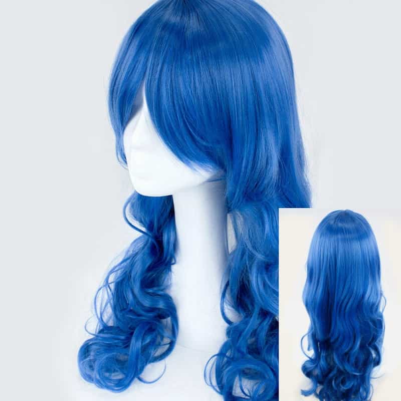 Zaffre Blue Long Wavy 70Cm Wig