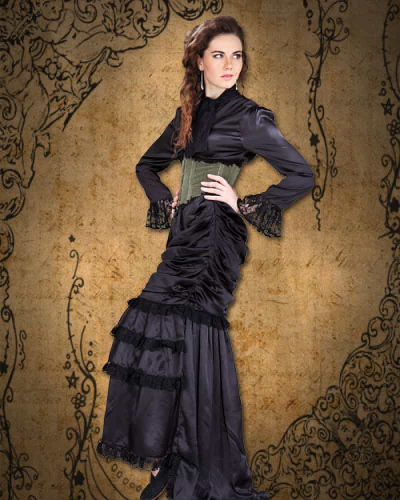 Satin Pegged Skirt