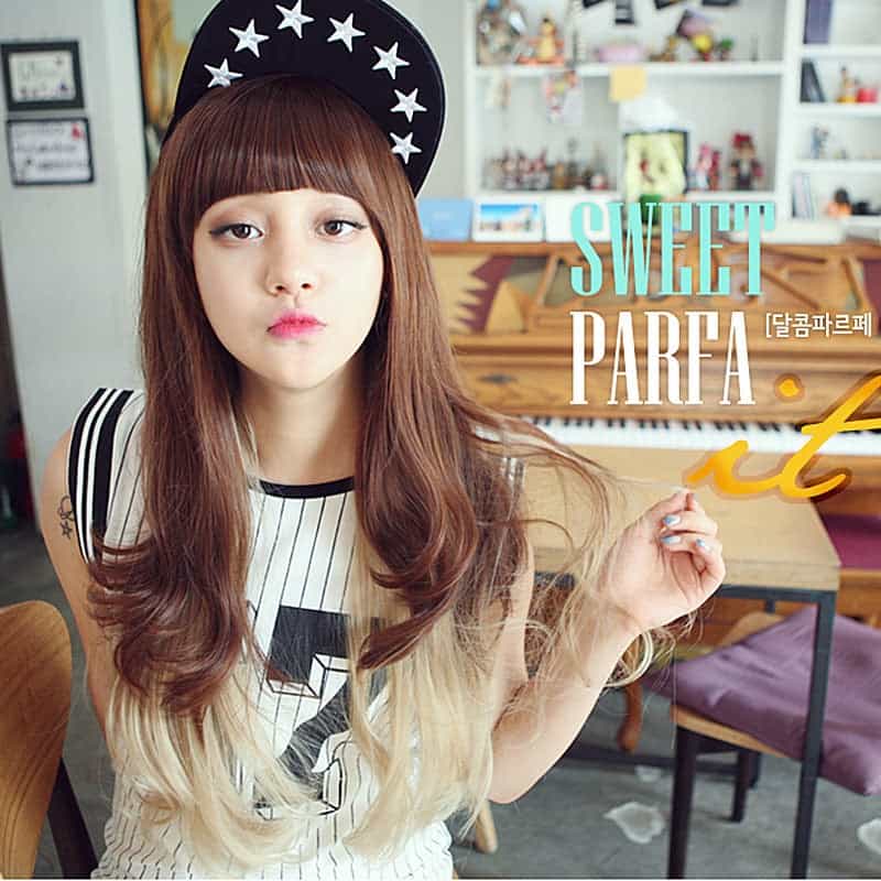 Premium Wig Sweet Parfa Straight Hair Wavy End